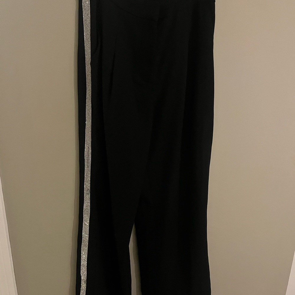 Black Jumpsuit with Silver Accent and top